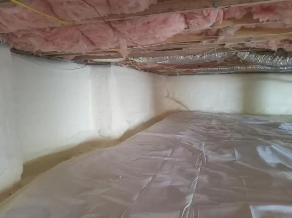 Crawl space encapsulation with closed-cell spray foam for Spray Foam Roofing Repair in Austin